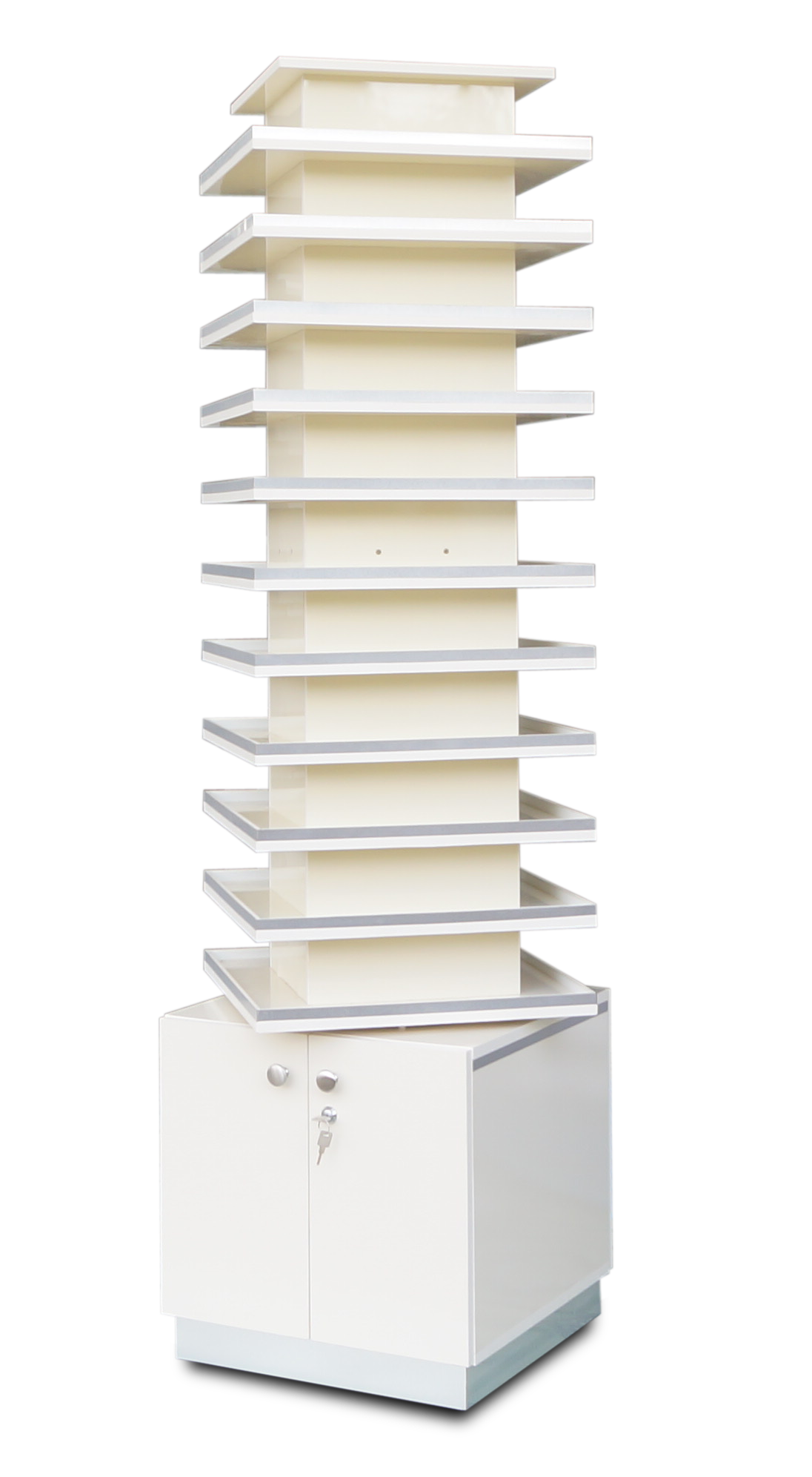 Powder polish display PDC11- Beige/ Aluminum